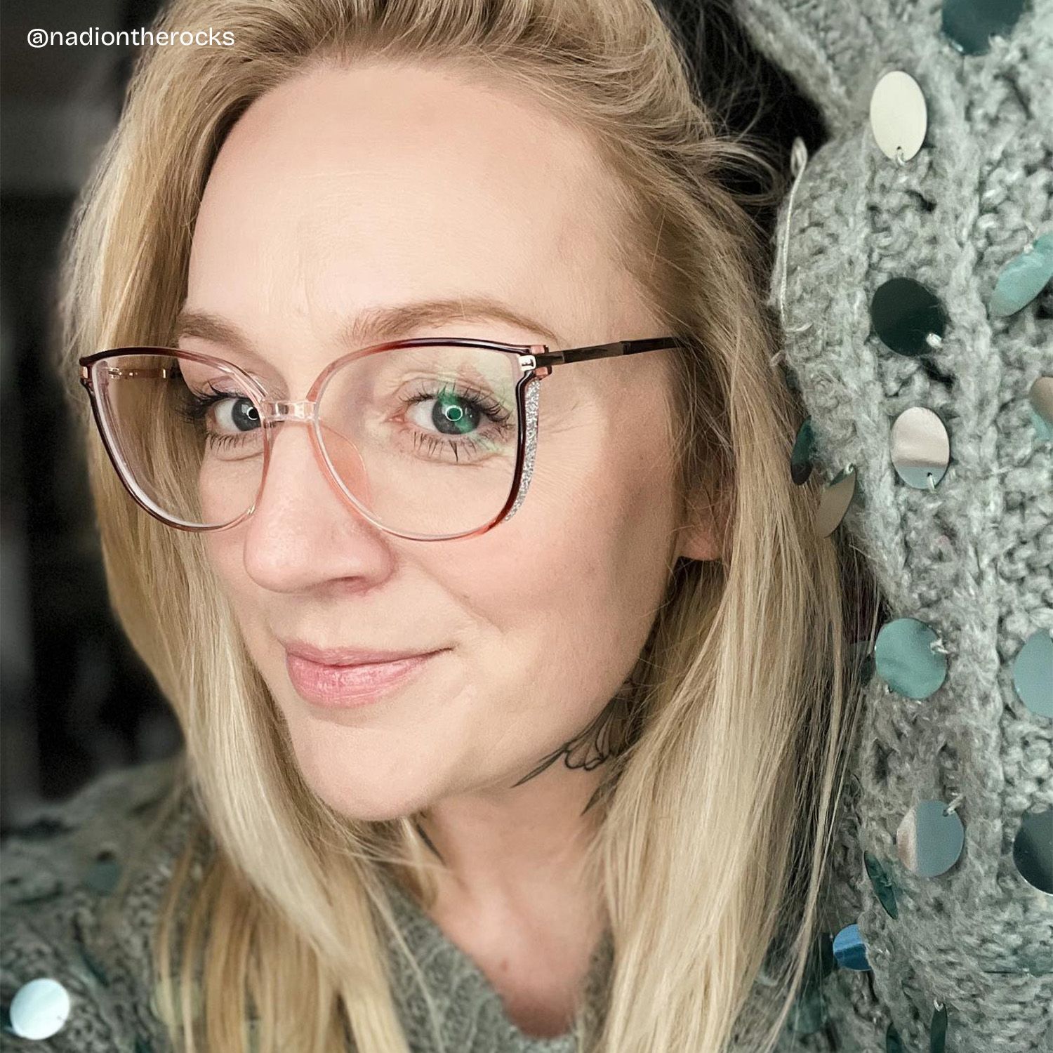 Cora Rot-Schwarz Cateye Brille5