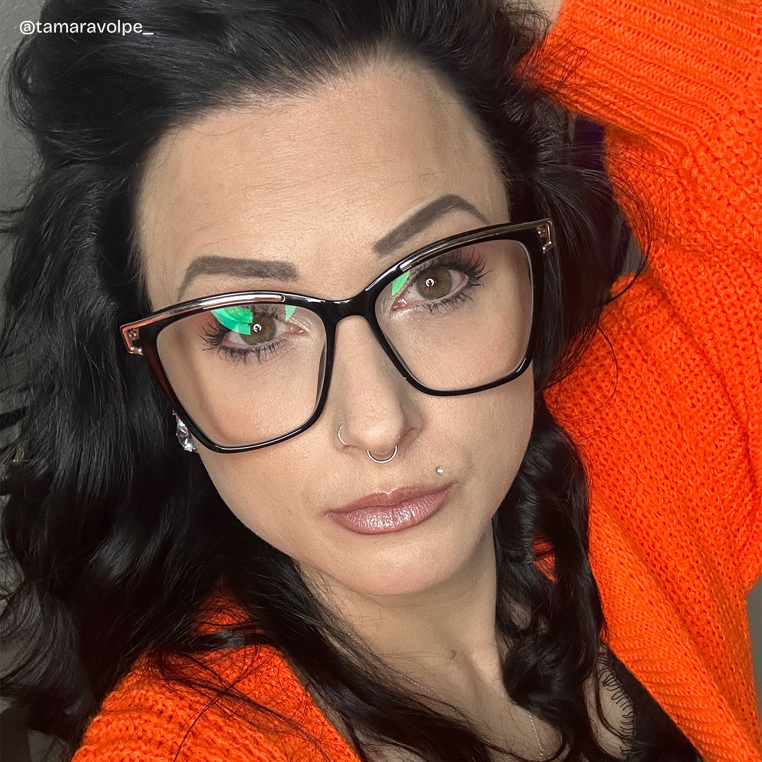 Matia Schwarz Quadratisch Brille5