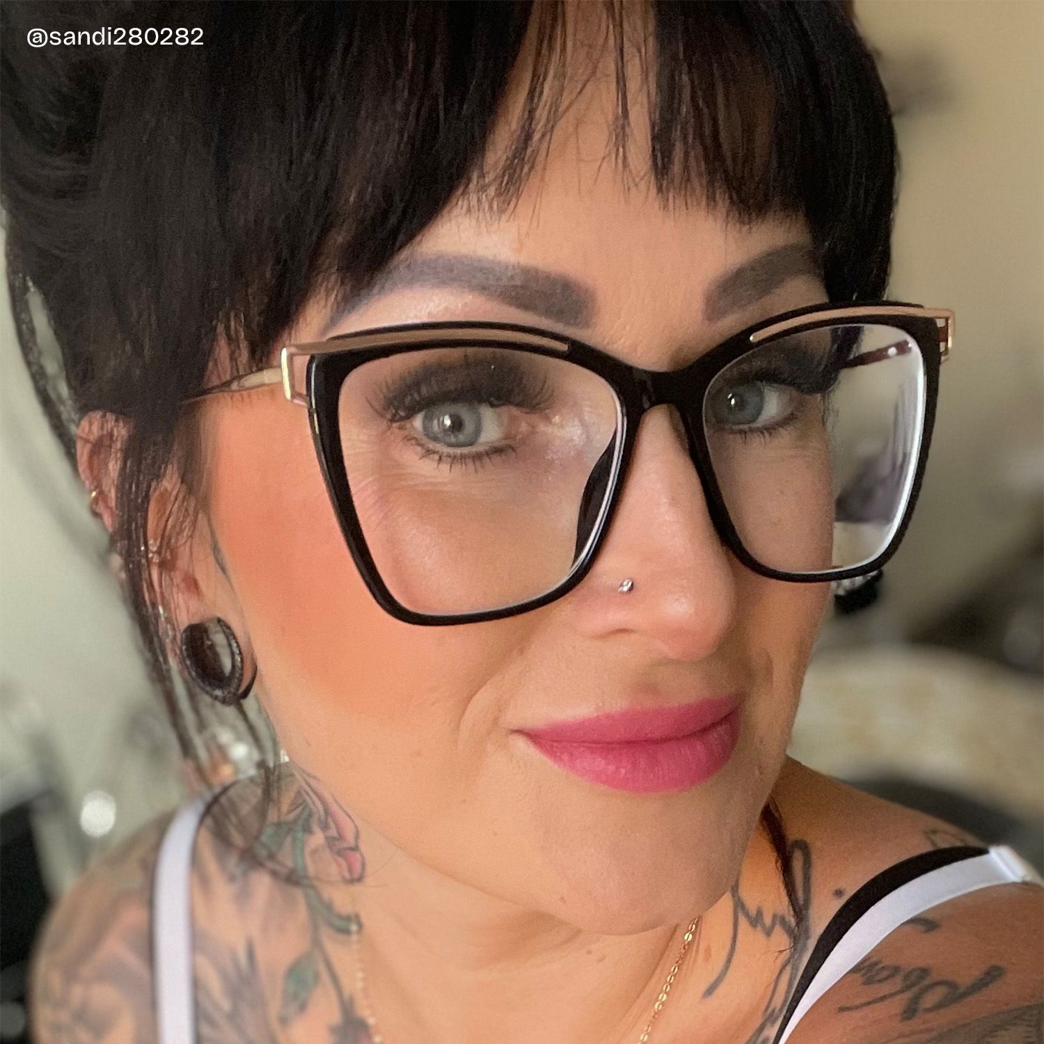 Matia Schwarz Quadratisch Brille8