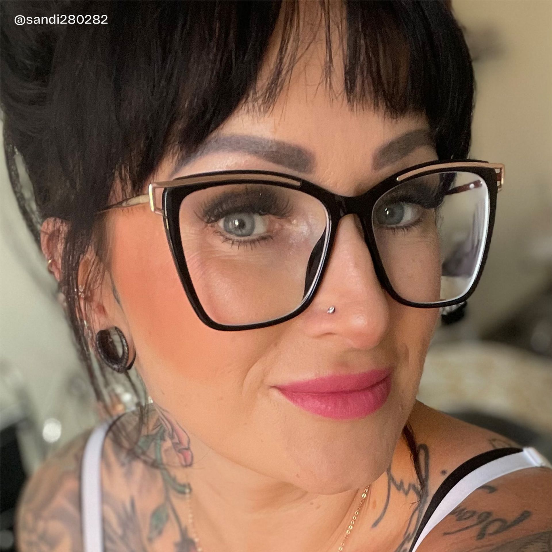 Matia Schwarz Quadratisch Brille8