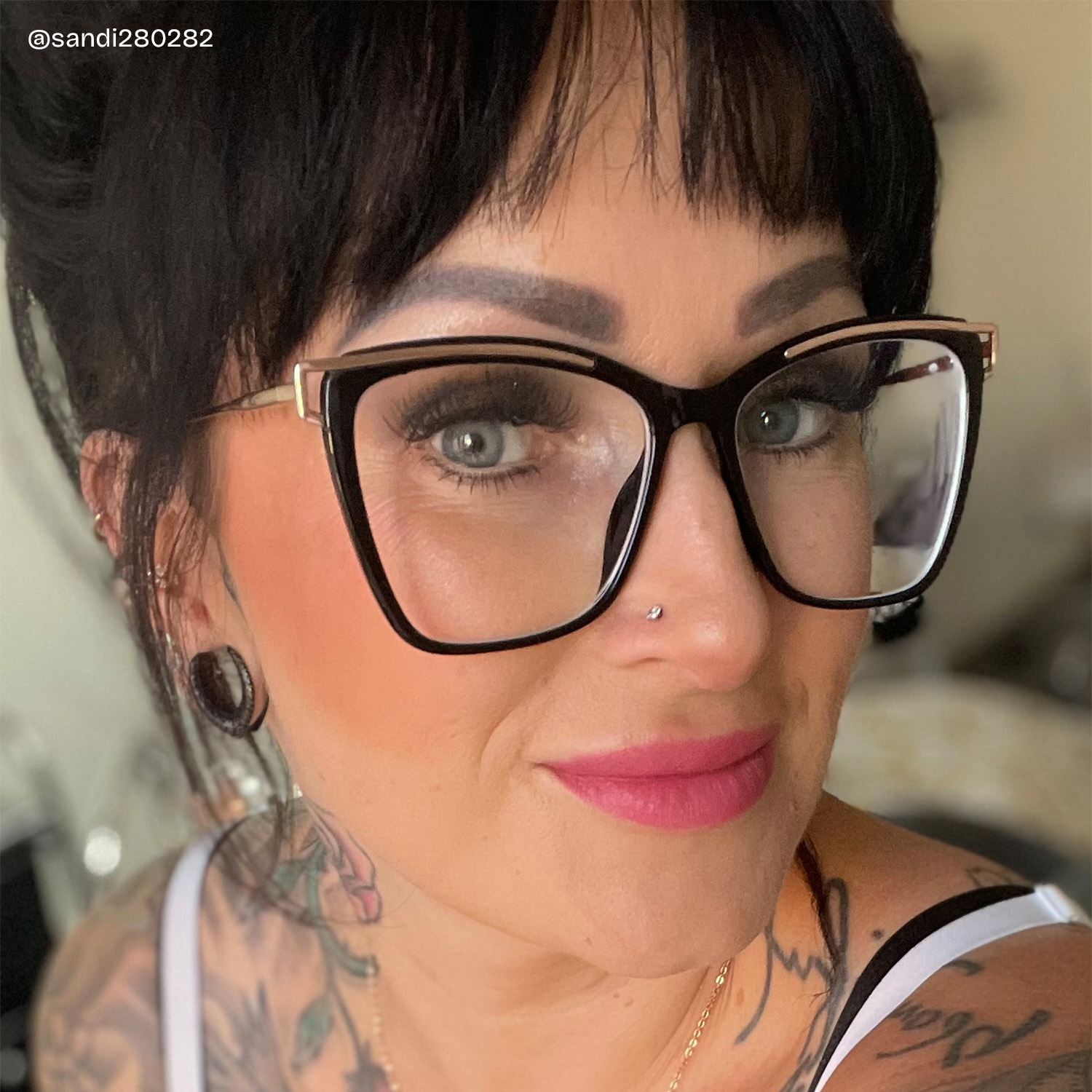 Matia Schwarz Quadratisch Brille7
