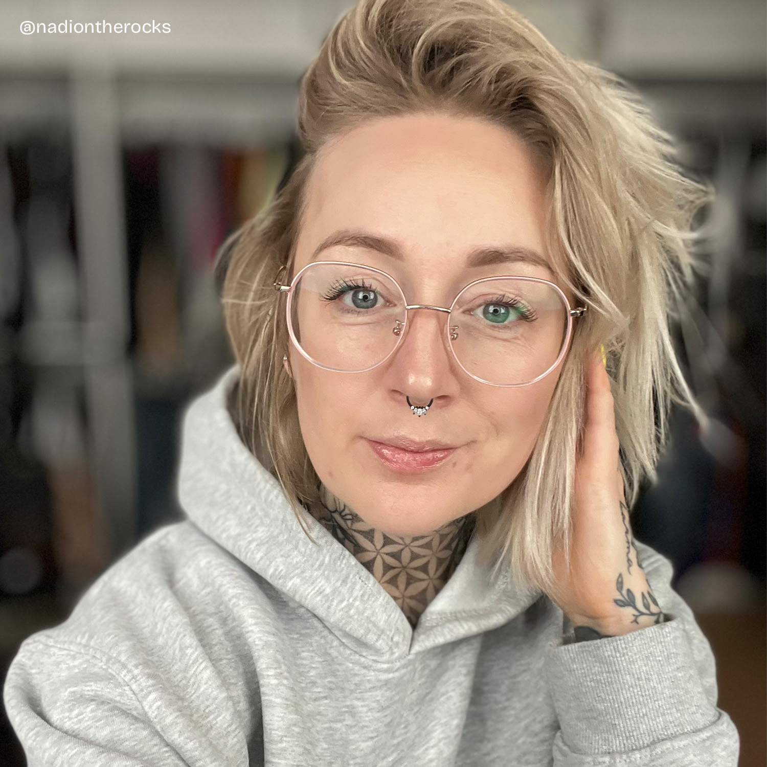 Qusay Rosa Rund Brille8