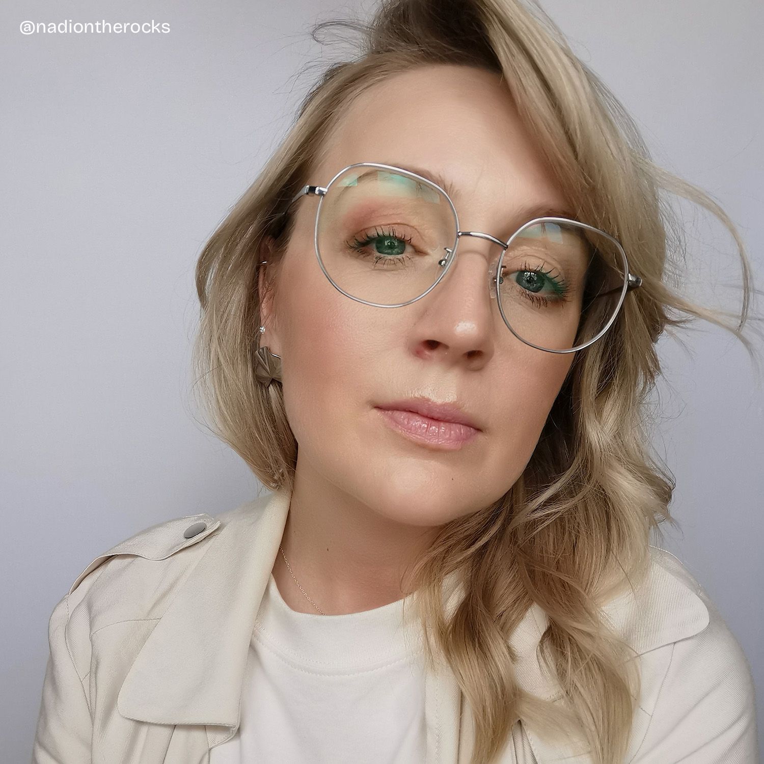 Qusay Silber Rund Brille8