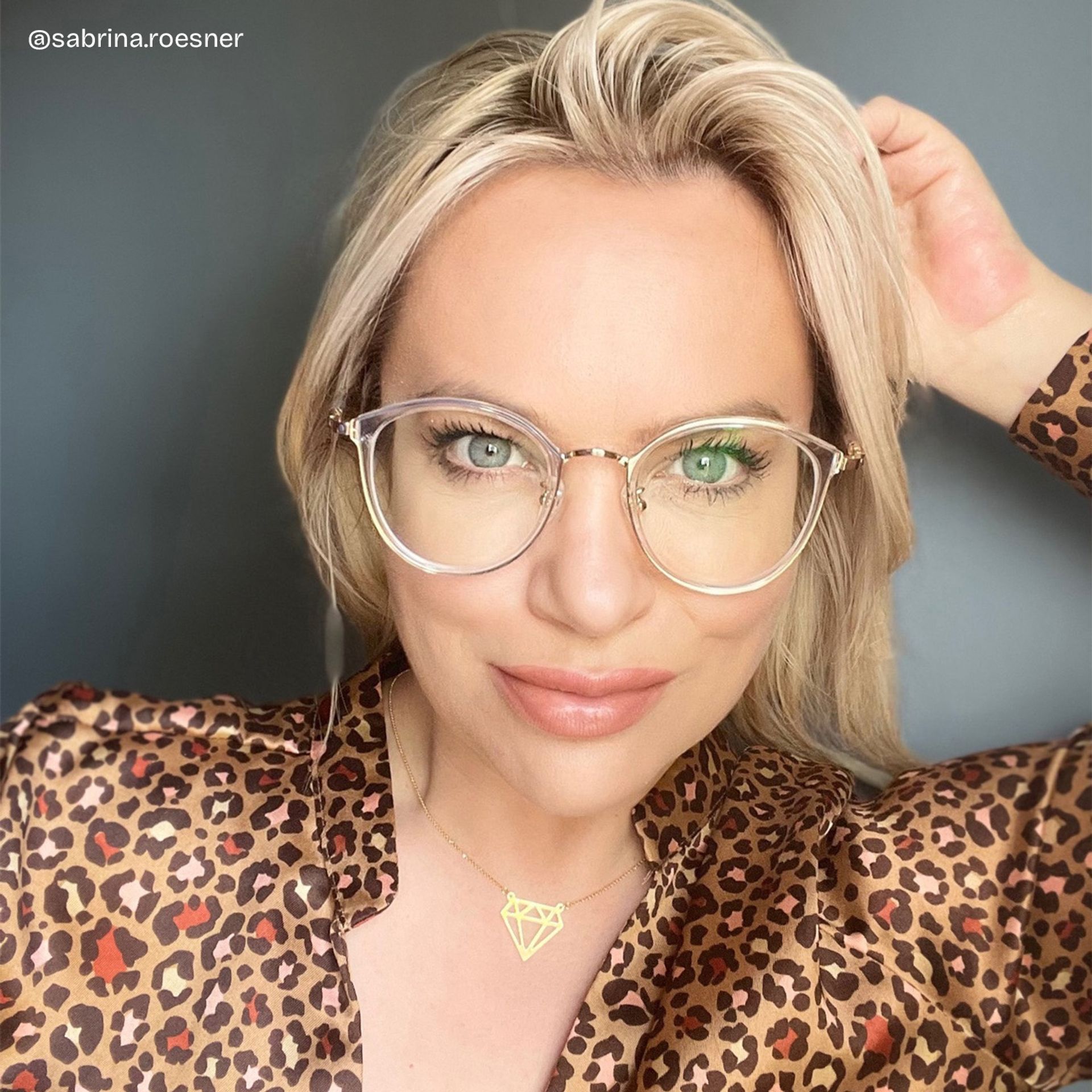 Basilia Gold Cateye Brille6