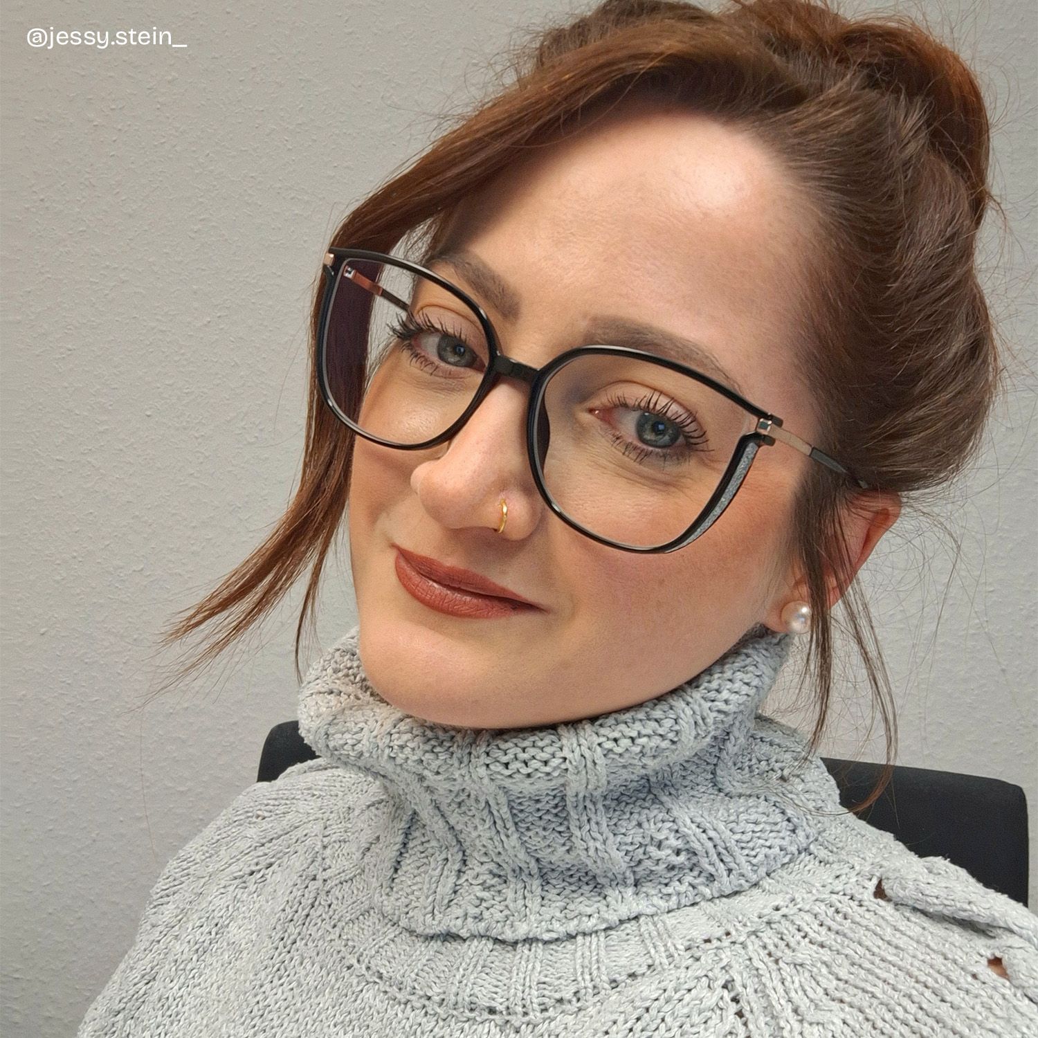 Walden Schwarz Cateye Brille6