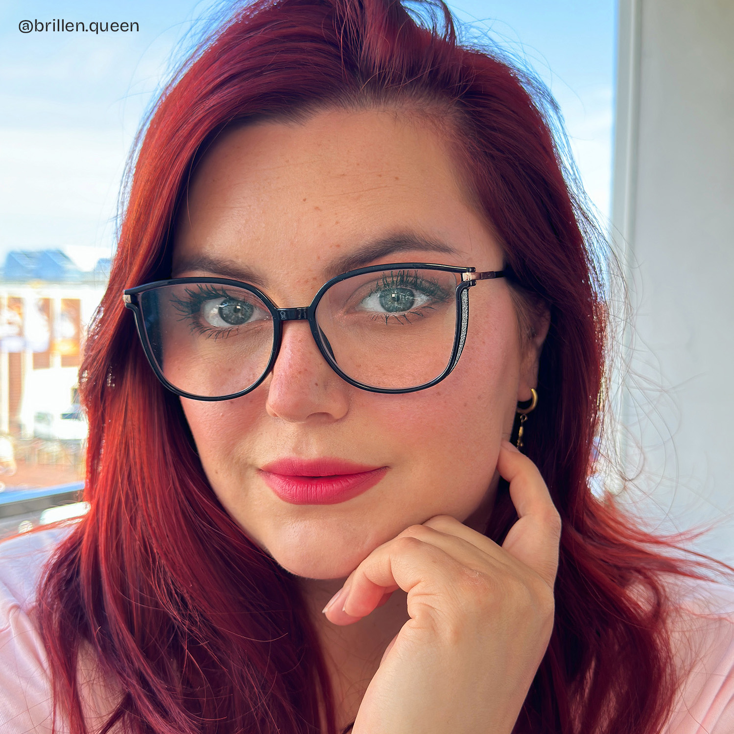 Walden Schwarz Cateye Brille