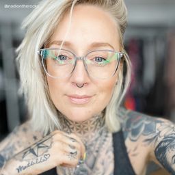 Walden Graugrün Cateye Brille7