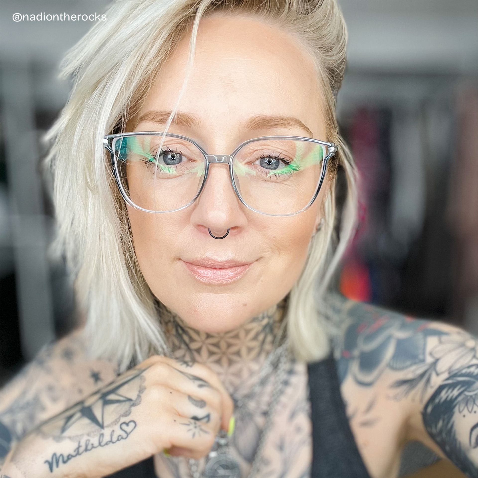 Walden Graugrün Cateye Brille7