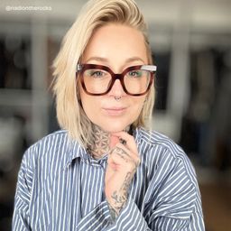 Malcolm Bernstein Quadratische Brille10