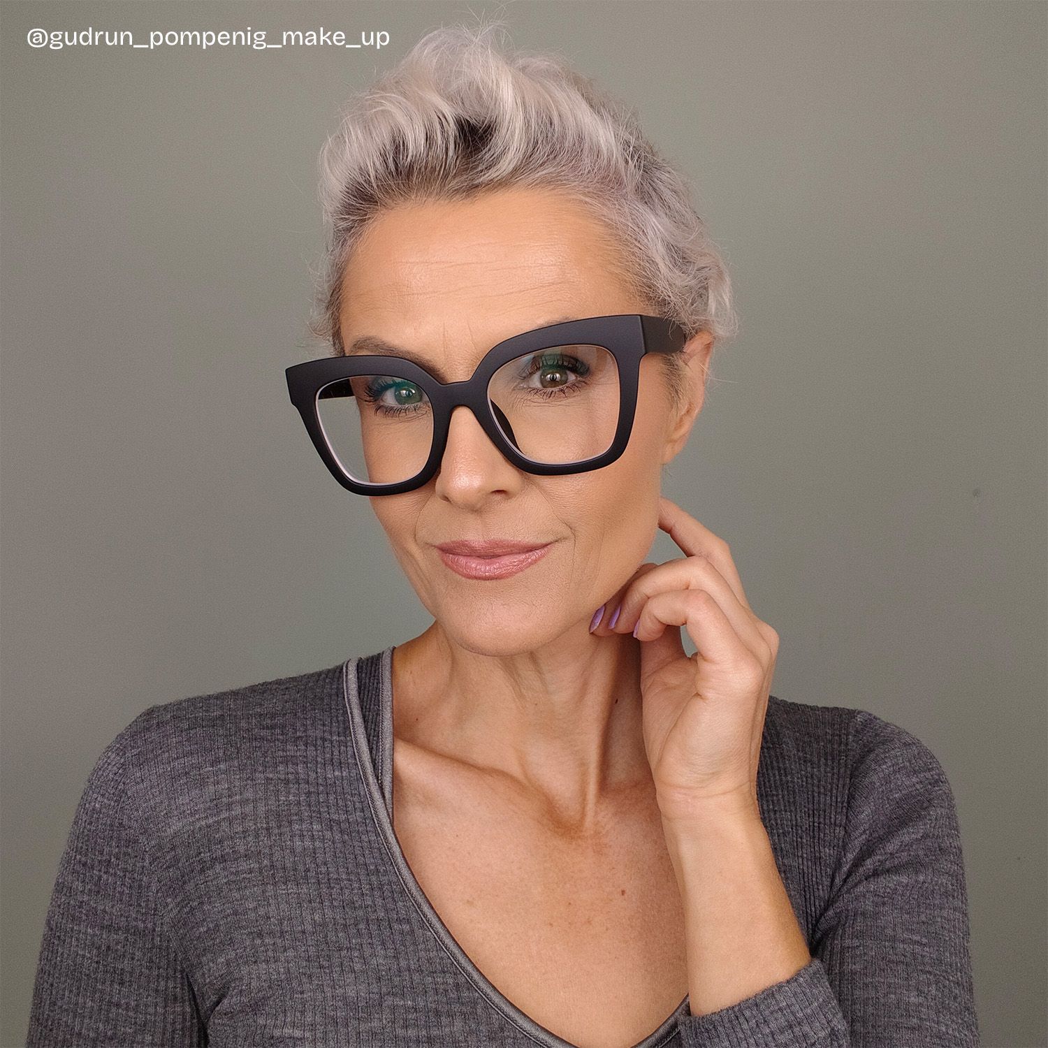 Malcolm Schwarz Quadratisch TR90 Brille6