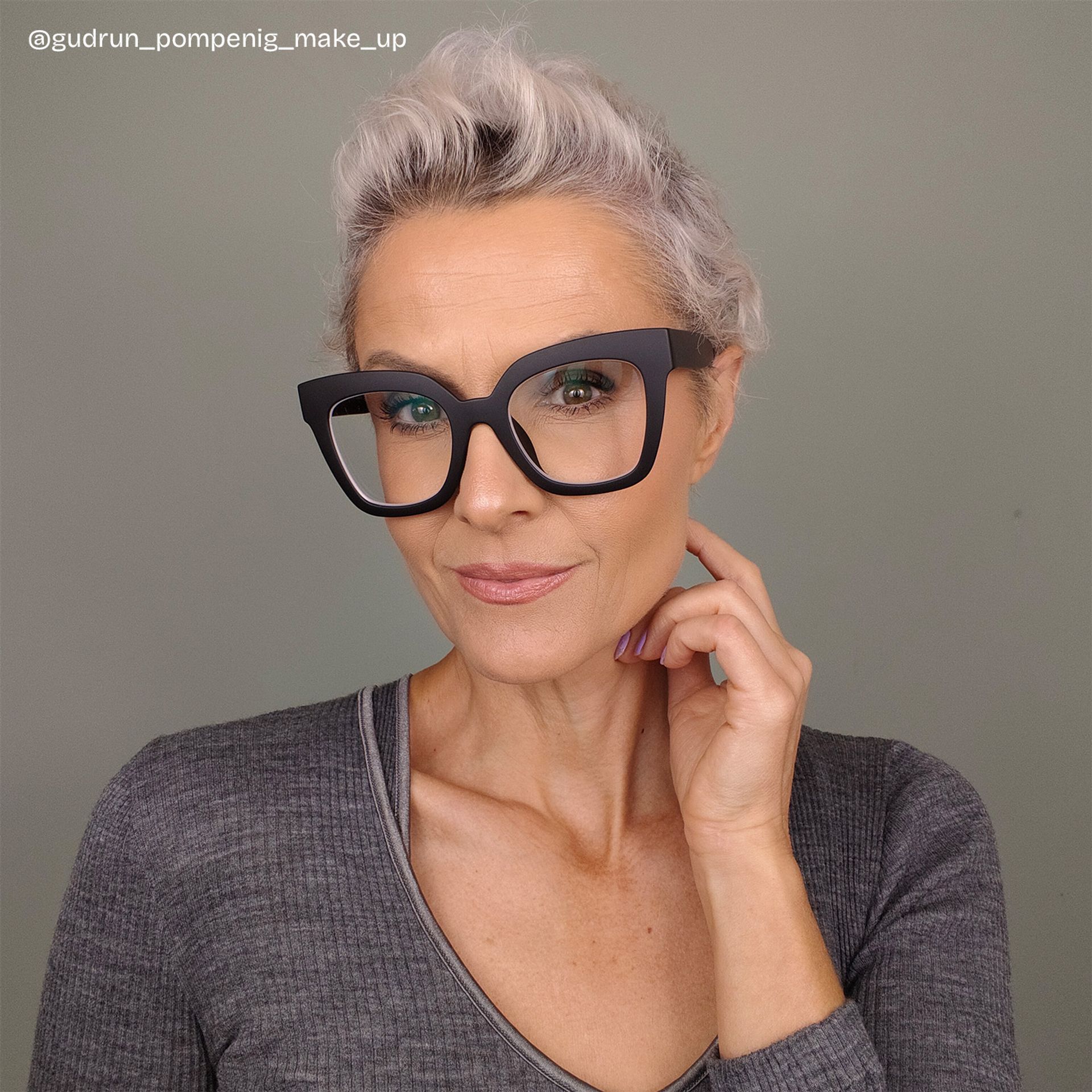 Malcolm Schwarz Quadratisch TR90 Brille6