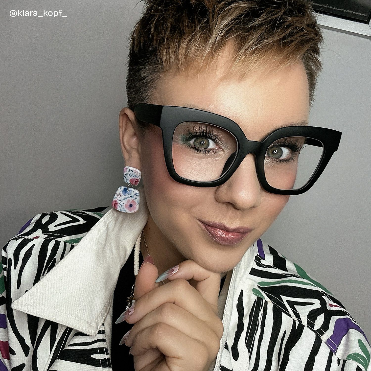 Malcolm Schwarz Quadratisch TR90 Brille7