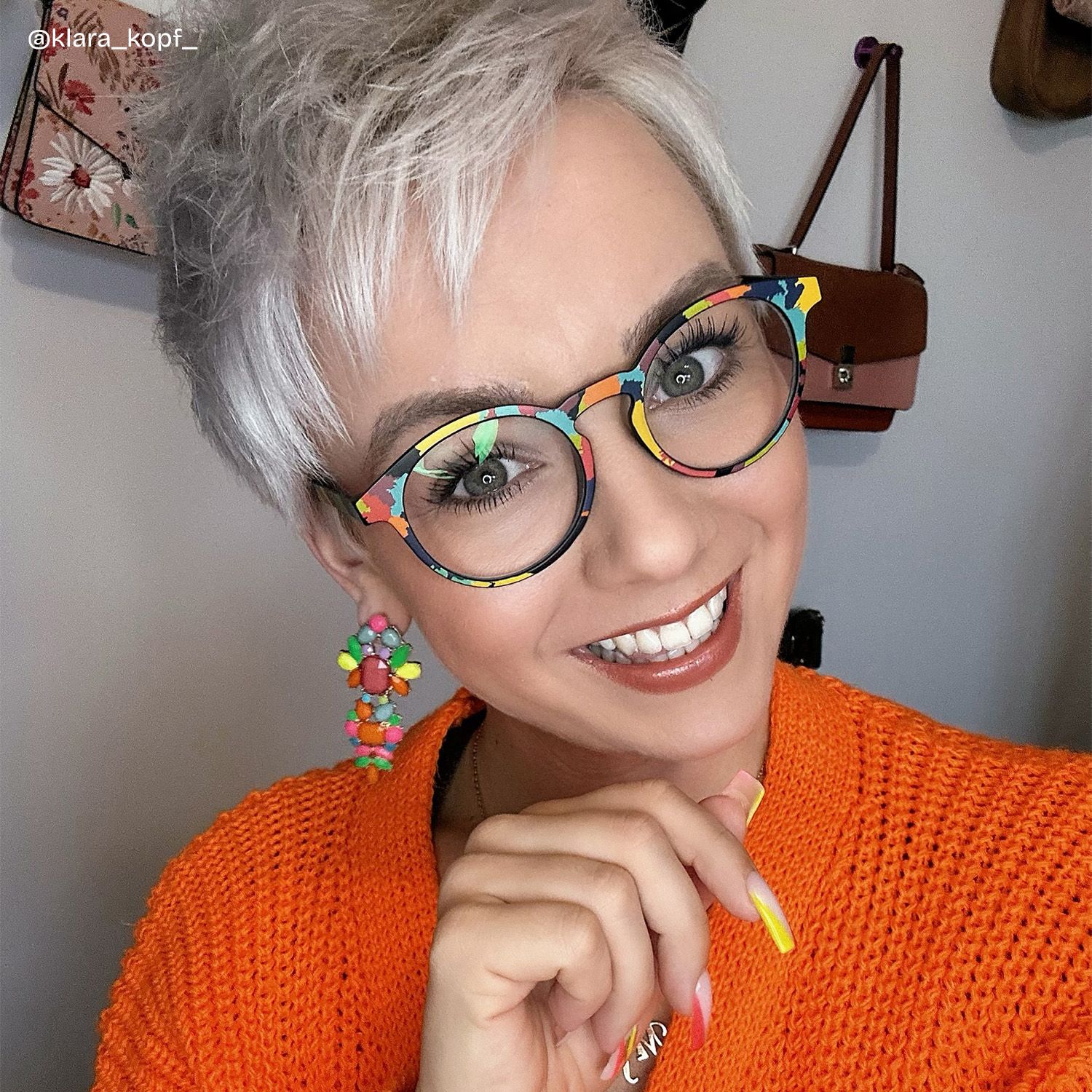 Minne Bunt Rund Brille7