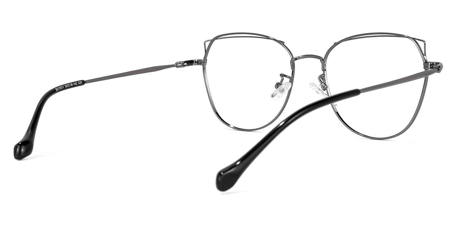 Denson Schwarz Cateye Brille3