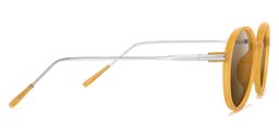 Ignacia Gelb Rund Sonnenbrille3