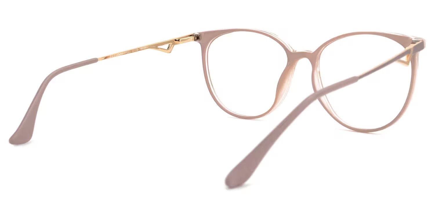 Babbage Hellbraun Rund Brille3