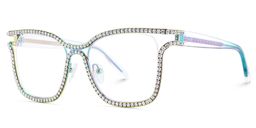 Shine Bunt Quadratisch Brille4