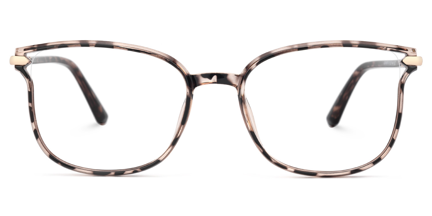 Mander Braun-Tortoise Quadratisch Brille