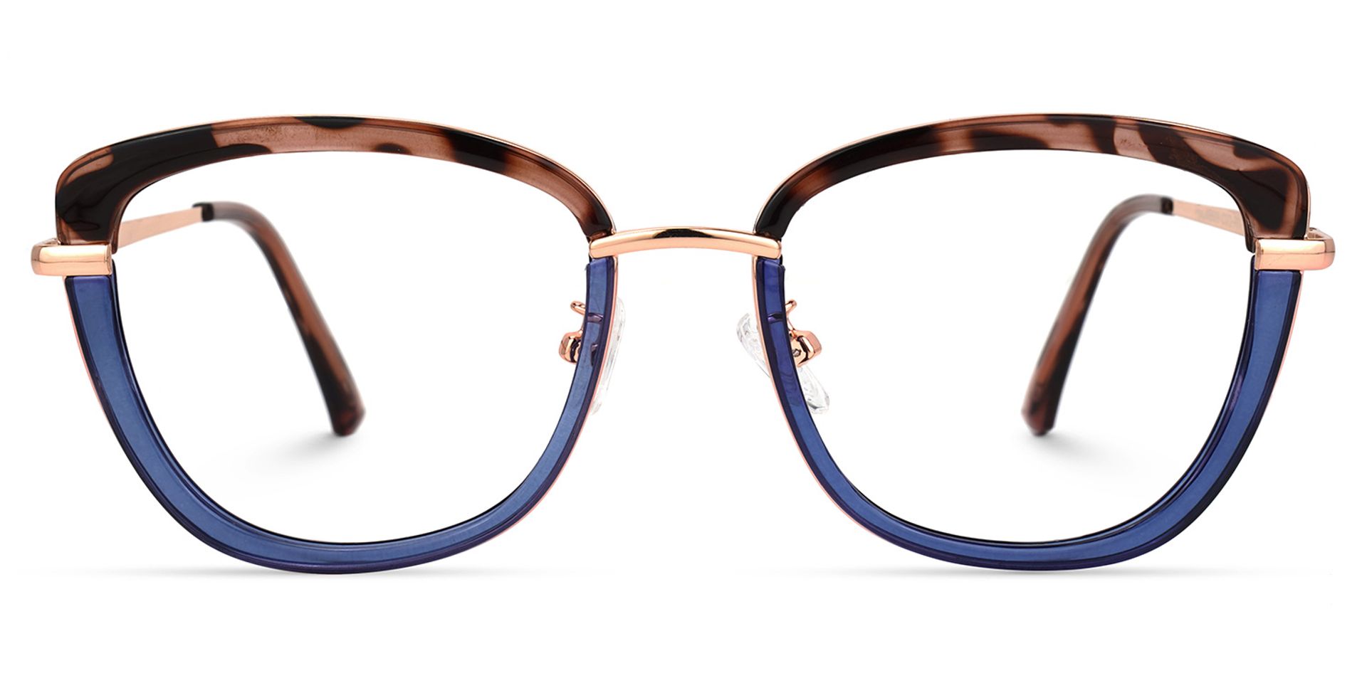 Adriana Blau Rechteckig Brille3