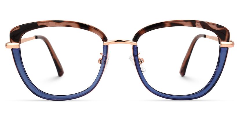 Adriana Blau Rechteckig Brille