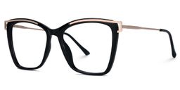 Matia Schwarz Quadratisch Brille1