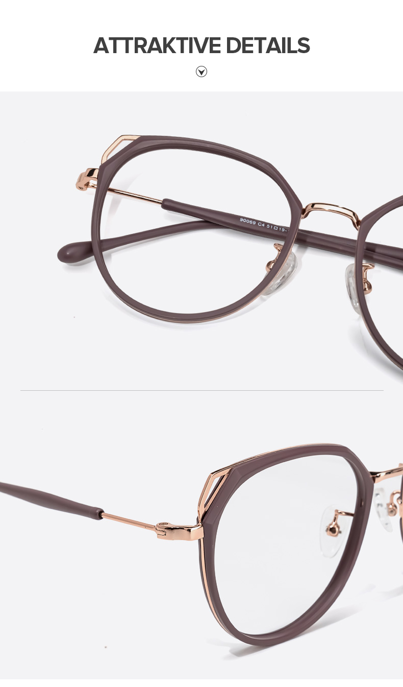 Ofelia Lila Geometrisch Brille