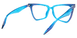 Cicely Blau Geometrisch Brille4