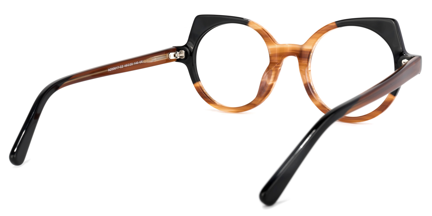 Gilbert Braun Schwarz Cat Eye Brille4