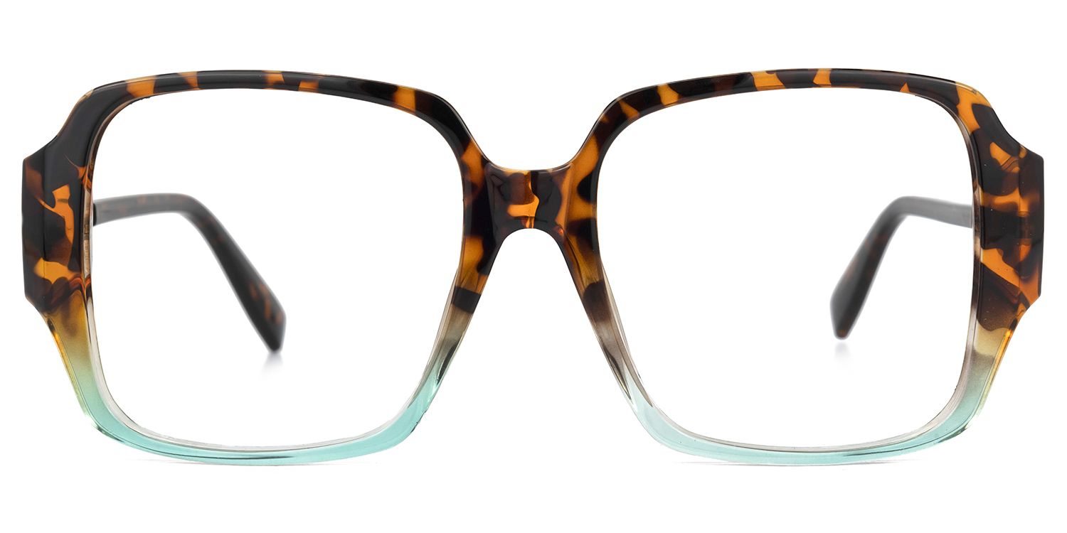 Larvall Braun-Tortoise Quadratisch Brille0