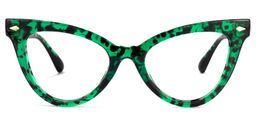 Maite Tortoise Green Cateye Brille0