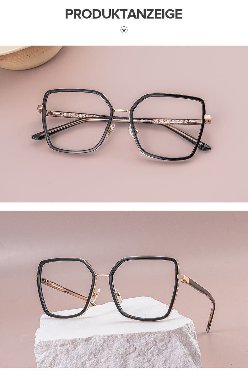 Olicia Schwarz Quadratisch Brille