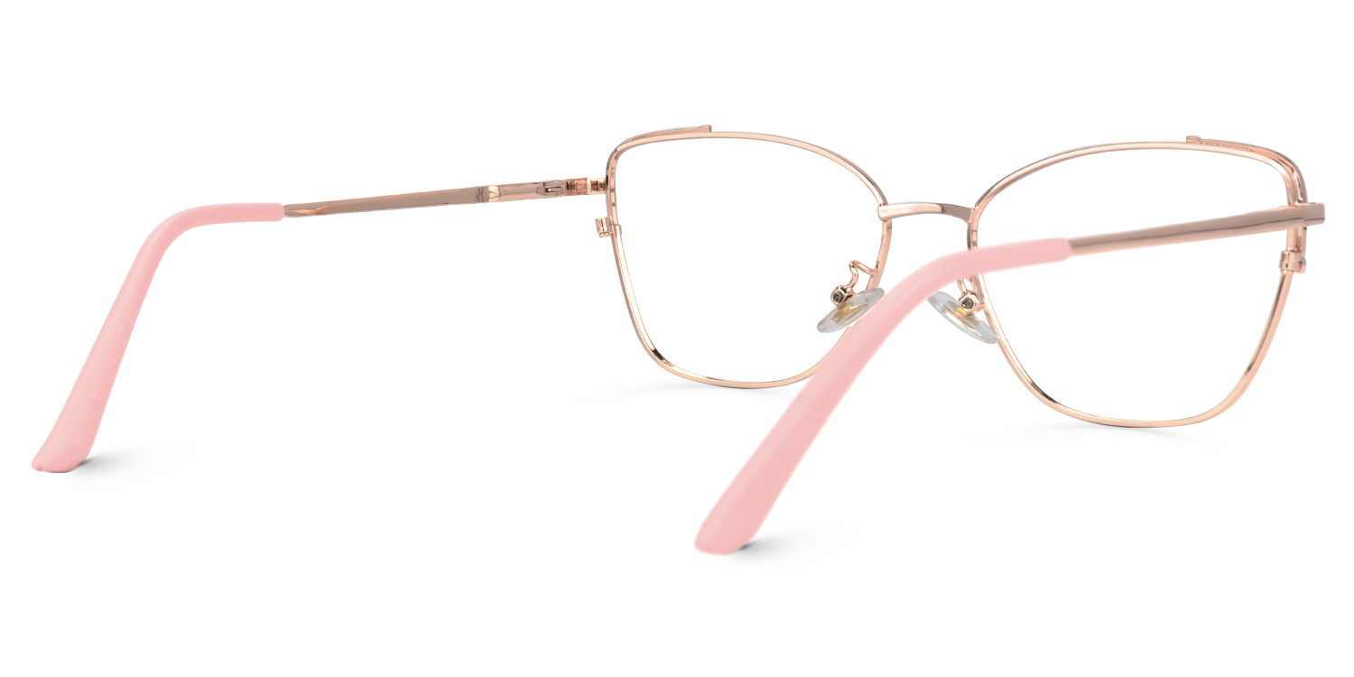 Farida Rosa-Gold Schmetterling Brille2