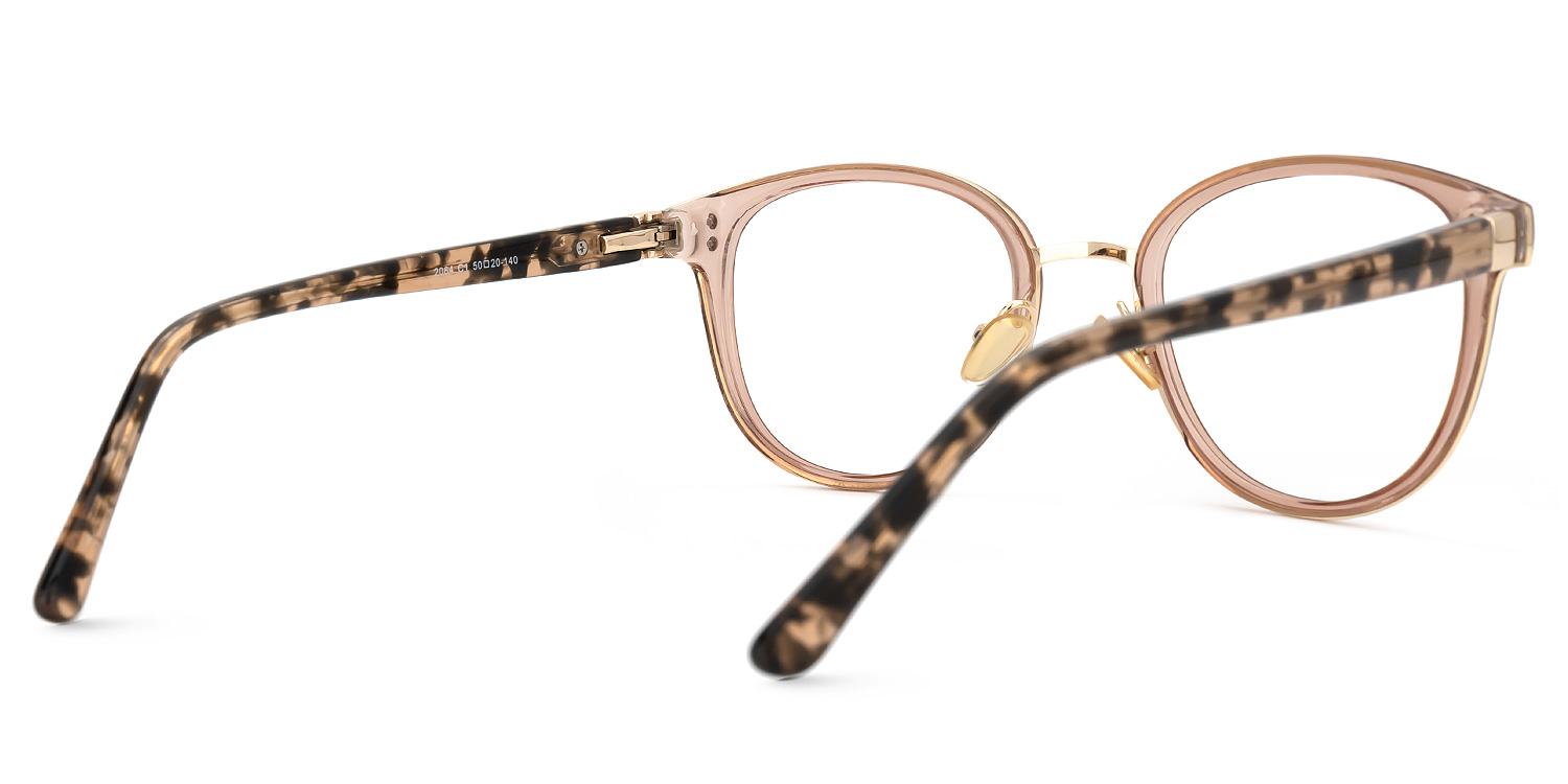 Kaiden Braune Runde Brille3