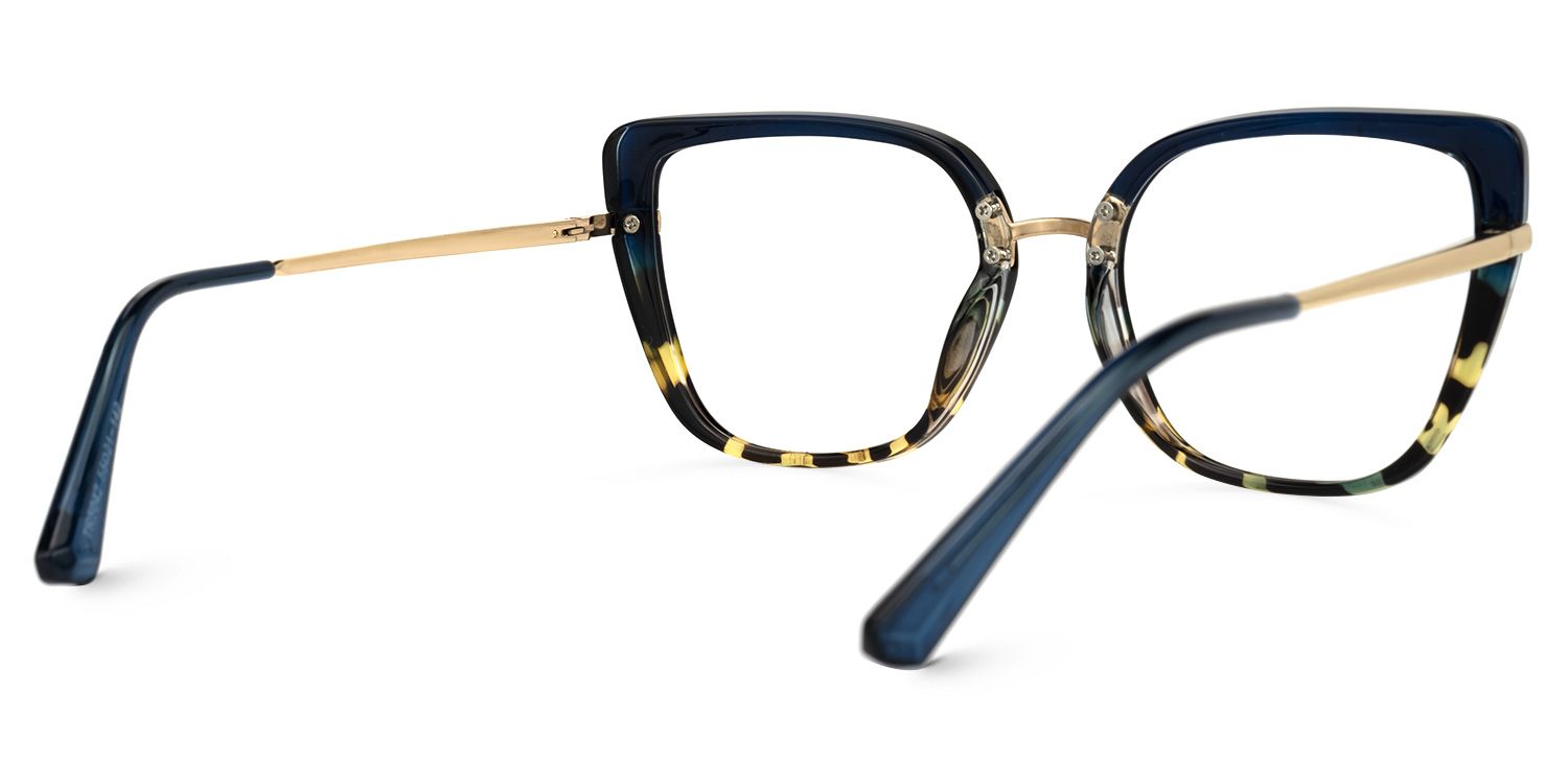 Dag Blau-Tortoise Cateye Brille2