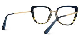 Dag Blau-Tortoise Cateye Brille2