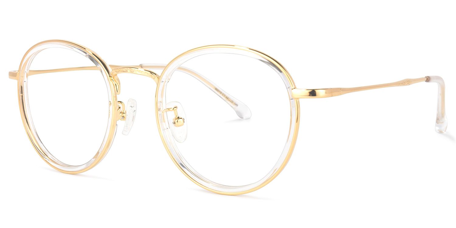 Yahya Gold Rund Brille1