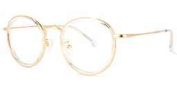 Yahya Gold Rund Brille1