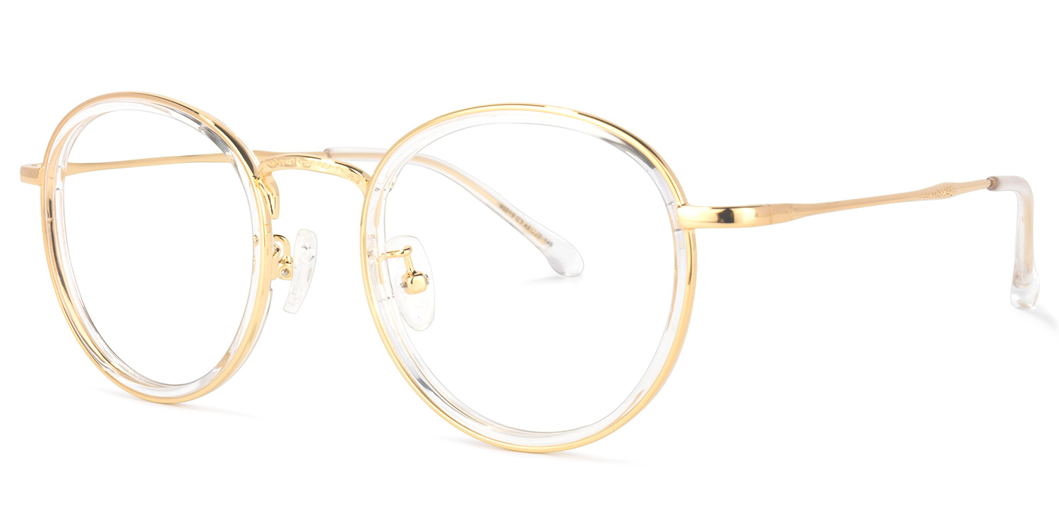 Yahya Gold Rund Brille1