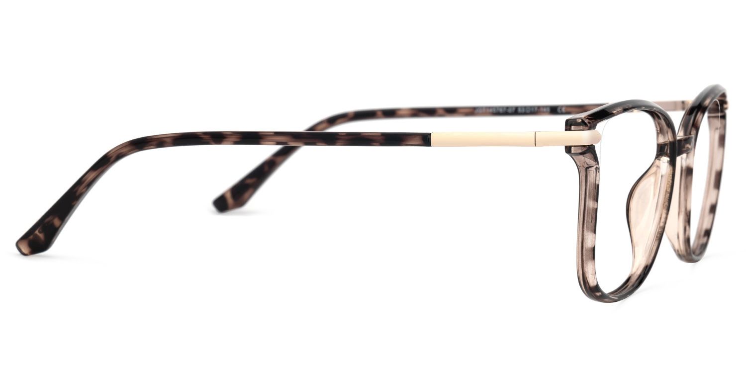 Mander Braun-Tortoise Quadratisch Brille2