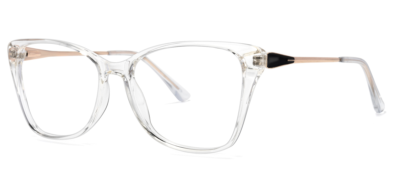 Forest Weiß Kristall Cateye Brille2