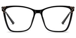 Tricee Schwarz Quadratisch Brille0