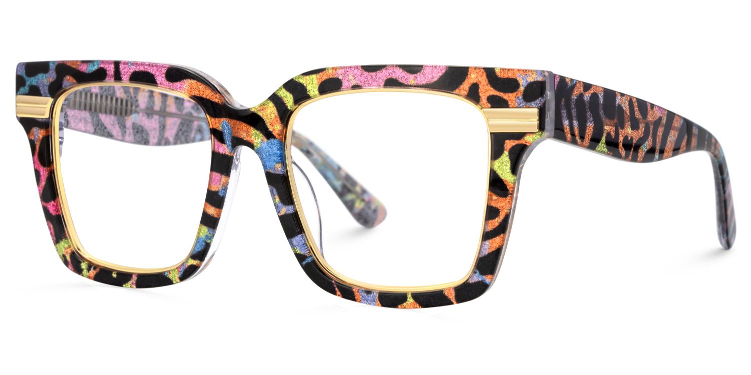 Taylor Bunt-Leo Quadratisch Gemischte Materialien Brille3