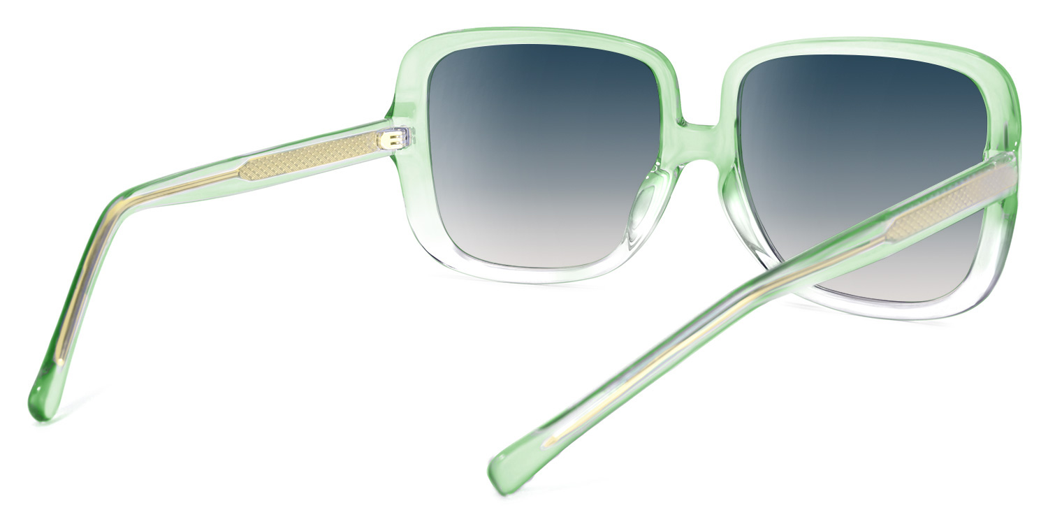 Raymond Grün Quadratisch Sonnenbrille4