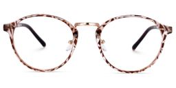 Udale Braun-Tortoise Rund Brille0