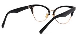 Charlene Schwarz Browline Brille4