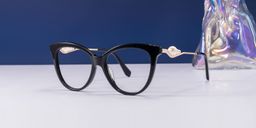 Sherrie Schwarz Cateye Brille2
