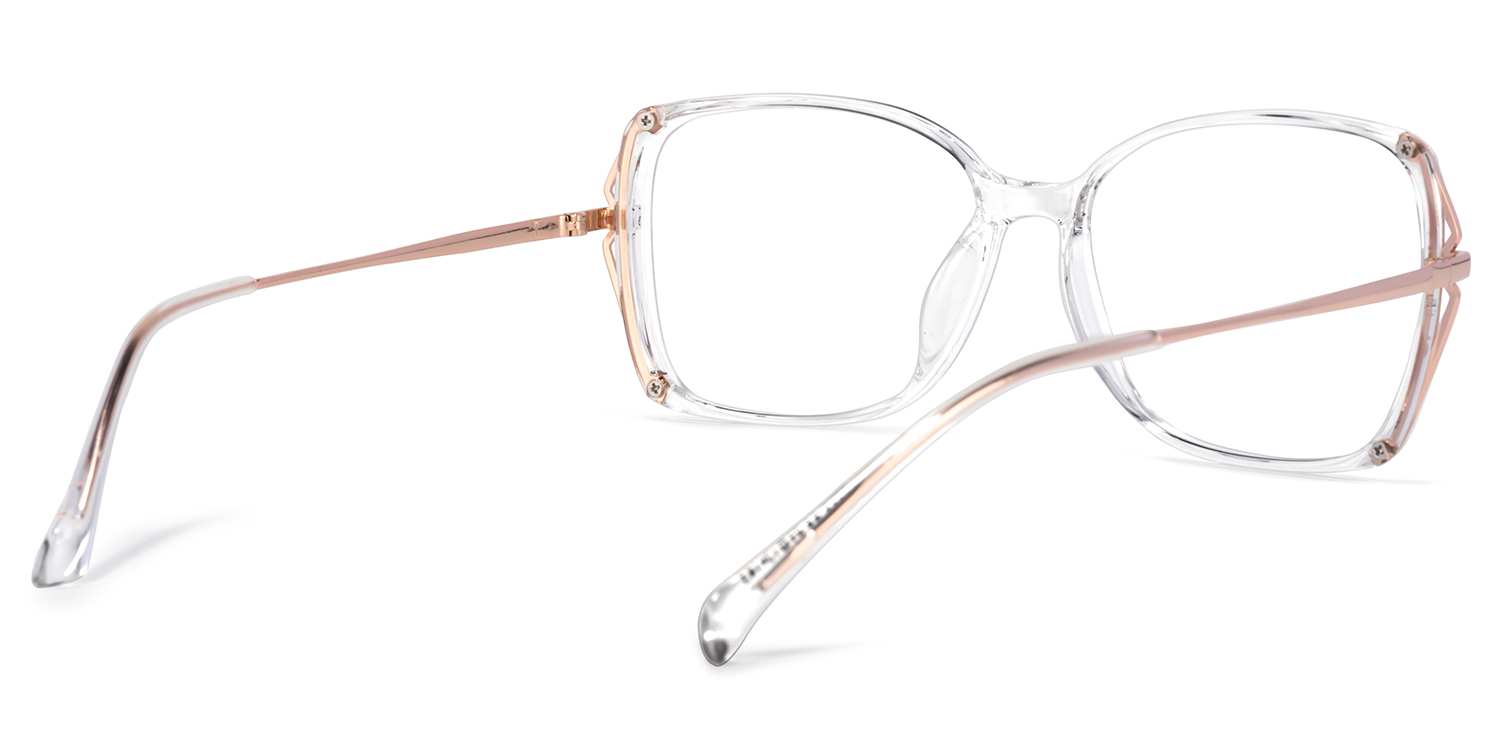 Fulleord Gold Kristall Quadratisch Brille4