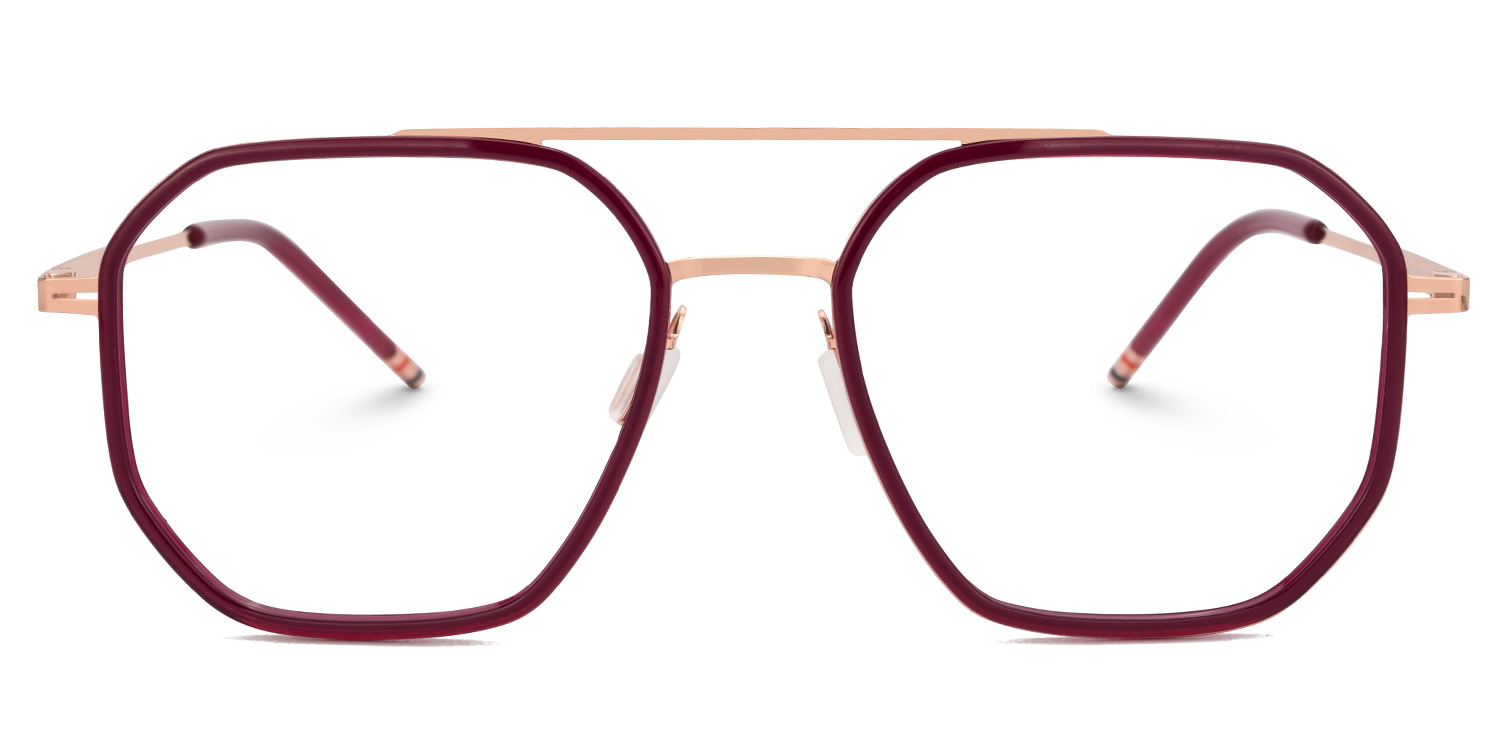 Bethany Rot Pilot Brille0