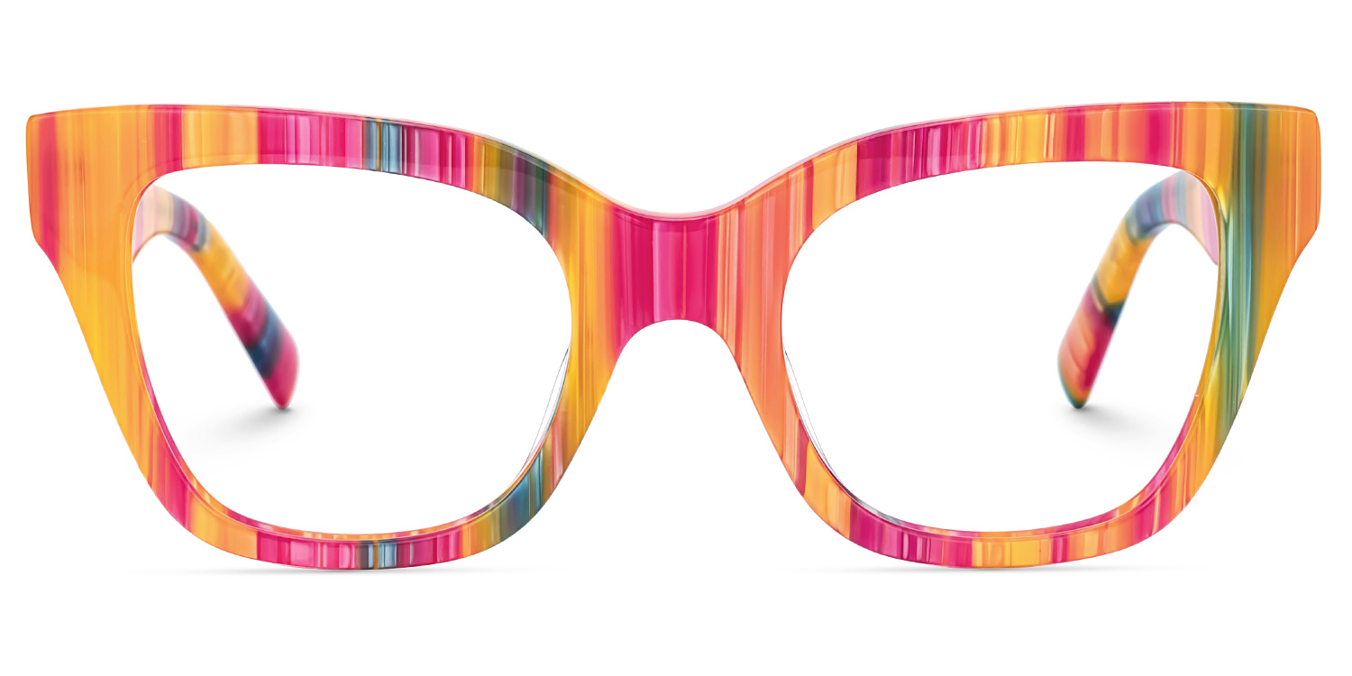 Nereyda Twizzlers Bunt Cateye Bonbon Brille gutes Bild
