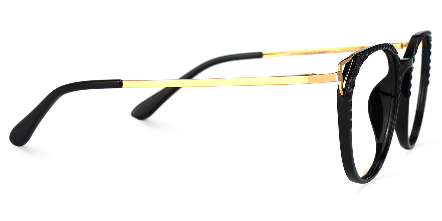 Vickea Schwarz Cateye Brille2